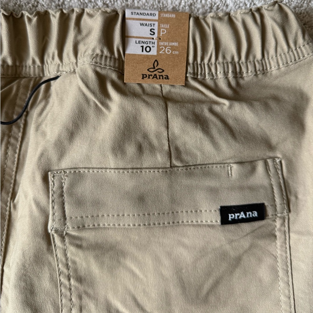 Prana Stretch Zion Elastic Wasit Shorts Men’s size small in Sandbar tan - Picture 5 of 5